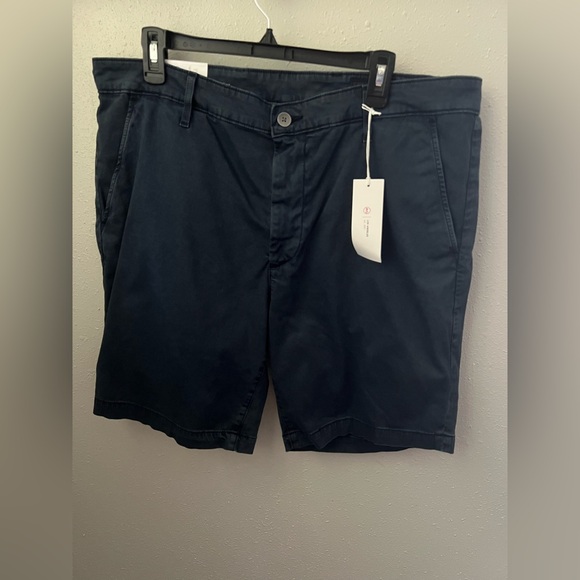 AG Wanderer 8.5-Inch Slim Stretch Cotton Chino Shorts In Navy Size 38 New - Picture 4 of 10
